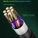 2 x USB-C Wired Earphones with Microphone, Noise Canceling, Volume Control, Compatible with Galaxy S25 S24 S23 S22, iPhone 16 15, Pixel Phones