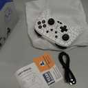 Switch Controller, Wireless Switch Pro Controller for Switch/Switch 2/Switch Lite/Switch OLED, 10 Color LED Switch Controllers, Programmable 1000mAh Switch Remote Gamepad with Wake Up, Turbo Vibration, White