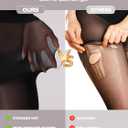 Indestructible Tights for Women, Rip Resistant Durability Tummy Control Top Pantyhose 40D Semi Sheer High Waist
