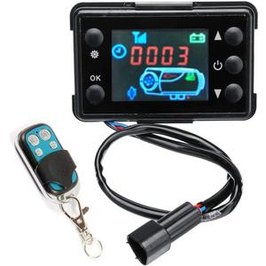 Diesel Heater Controller LCD Monitor Thermostat with Remote Control Switch for 12V/24V 2KW/5KW/8KW Diesel Air Heater