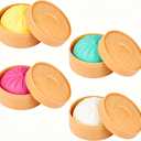 4PCS Dumplings Squishy, 3.5" Colorful Big Dumpling Stress Balls Fidget Toys Adults, Squeeze Dough Ball Stress Relief Hand Toys, with Food Steamer Stretchy, for Classroom Prizes, Easter Basket Stuffers