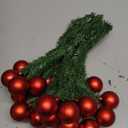 Dingion 30 Pcs 20 Inches Christmas Garland Ties with Balls Decorative Twist Ties for Banister Stairs Railing Reusable Flexible Twist for Home Xmas Holiday Decor Gift Craft Wrapping(Red)