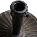 Sunnyglade 18" 30.2-lbs Heavy Duty Round Antiqued Umbrella Base for Patio, Outdoor - Bronze