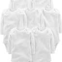 Simple Joys by Carter's Baby 7-pack Long Sleeve Bodysuit (White, S)