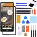 Pixel 6A Screen Replacement, Front Glass Outer Panel Repair Kit Compatible with Google Pixel 6A 6.1"(No LCD & Touch Digitizer)