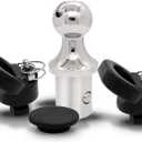 60618, Puck System Gooseneck Hitch Ball Kit, Compatible with 2013-2025 Dodge RAM 2500 3500, 2-5/16 Inch Gooseneck Ball for Truck Bed with 2 Gooseneck Safety Chain Anchors | 30000 lbs GTW/ 7500 lbs VTW