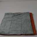 Topfinel Decorative Throw Pillow Covers Cushion Cases, Set of 4 Soft Velvet Modern Double-Sided Designs, Mix and Match for Boho Farmhouse Fall Home Decor (18x18 inch, Orange/Teal)