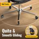 OLKIE Office Chair Wheels Roller Blade Caster 11mm All Black 3 Inch 10 Pack Chair Wheels for Office Rubber Rolling Set of 10 for Carpet Hardwood Floors Gaming Smooth & Silence Gliding