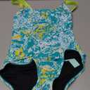 Beautikini Period Swimwear One Piece Leakproof Swimsuit Menstrual Athletic Print Bathing Suit for Teen Girls Women (X-Small)