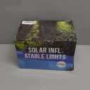 Floating Pool Lights Solar Powered,14 Inch 3000K Warm White Inflatable Glow in The Dark Balls,IP68 Waterproof Led Light up for Inground Pool, Christmas Decorations Outdoor Ornaments