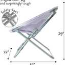 Urban Lifestyle Micromink Foldable Saucer Chair, Lavender, 1 Count