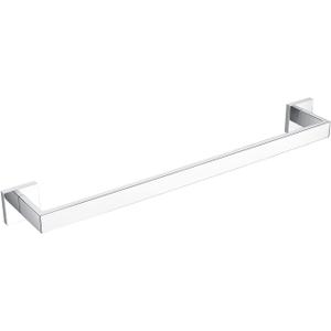 Bagnolux 22 Inch Chrome Bathroom Accessories, Polished Chrome Towel Rack for Bathroom Wall Mounted Towel Bar, Heavy Duty Modern Towel Holder Single Towel Rod (Total Length 23.6-Inch)