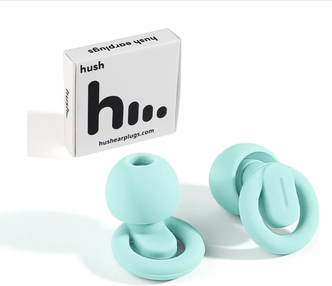 Reusable Noise-Reducing Earplugs for Sleep, Sensory Relief, 21dB - 1 Pair, Mint