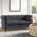 Michanco 3 Inch Furniture Feet Wood Bun Feet Set of 4 Ottoman Couch Sofa Replacement Legs