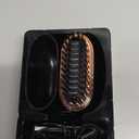 Mini Straightener, Portable Electric Hair Straightener Brush 30s Heating, Rechargeable Hot Comb, Cordless Straightening Comb for Travel, with 3 Temperature Settings (Black)