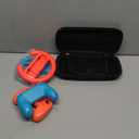 Accessories Kit for Nintendo Switch Games Starter, 2x Steering Wheel, 2x Grip Kit, 1x Travel Carry Case(5 in 1 Red/Blue)