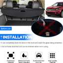 Powerty Cargo Cover for 2015-2019 Lincoln MKC, Canvas Texture Trunk Cover Retractable Privacy Screen Rear Security Shade for Lincoln MKC Accessories