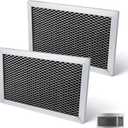2PCS Microwave Charcoal Filter Compatible with GE JVM6175EK5ES,JVM6172SK5SS, JVM6175SK5SS,JVM6175YK5FS, Charcoal Filter for JVM6175EK5ES to Absorb Cooking Odors and Purify The Air