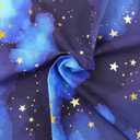 Space Fabric 6 Pieces 19.7x15.7inch/50x40cm - Galaxy Night Sky Star Pattern Fat Quarters Fabric Bundle, Starry Night Outer Space Precut Patchwork for Quilting, Sewing Project, Patchwork, DIY Crafts