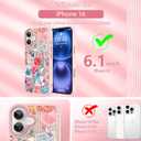 OOK Case for iPhone 16 [Compatible with MagSafe], Luxury Gilded 3D Textured Pink Coastal Beach Ocean Sea Shell Floral Collage Frosted Shockproof for Women Girls Magnetic Phone Cover