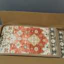 Non-Slip Carpet Stair Treads 15PCS, 8"x30" Peel and Stick Stair Runner for Wooden Steps Indoor, Washable Reusable Adhesive Backing, Pet-Friendly Safety Mats for Kids, Elders, Dogs (Vermilion Red l Beige)