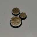 3 Pcs Flower Frogs for Flower Arrangements Supplies, Japanese Flower Arranging Ikebana Kenzan, Pin Frogs for Flowers Holder with Rubber Base Flower Fixed Tools(Gold, 1.3 Inch, 1.57 Inch, 1.97 Inch)