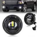 Led Fog light for Chevy Avalanche 2007-2013,Suburban 2500 07-13,Suburban 1500 07-14,Tahoe 07-14,Silverado 2500 15-18,Silverado 3500 15-17,Camaro 10-13,Sierra 2500 15-18 Cool White 6500K 40W, 2PC Pack