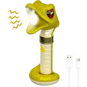 COSOOS Rechargeable Flashlight for Kids, Hiss & Music Mode, Kids Flashlight Toys, Outdoor Camping Gear Accessories, Christmas Stocking Stuffer for Kids Boys Girls