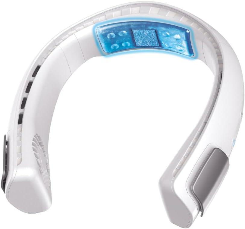 Arctic Air Freedom Touch Personal Neck Fan, 3-Speed Rechargeable Cooling Device, Long-lasting, Lightweight Portable Neck Cooler, Flexible Band & Thermo-Electric Cooling Plate for Hot Weather