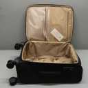 LOVEVOOK Carry On Luggage 22x14x9 Airline Approved, 22 Inch Softside Suitcases with Spinner Wheels, Lightweight Carry-on Suitcase with TSA Lock for Women Men, Large Luggage for Travel Business Trip (Black)