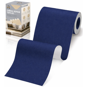 OAZ 4 x 79 inch Canvas Repair Patches Fabric Patch SelfAdhesive Canvas Repair Tape Waterproof Outdoor Gear Patch Kit for Boat Cover Awning Sofa Chair Couch Tent Bag (Navy Blue)