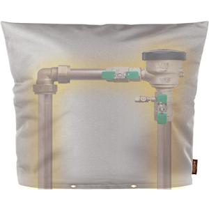 Upgraded Backflow Preventer - Aluminum Foil (5F) - 30" W x 24" H Industrial 600D Winter Sprinkler Valve Cover for Outside, Anti-UV Winter-Freeze Water Well Pump Cover, Gray