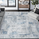 Eleisa Modern Abstract 5x7 Area Rug for Living Room, Green & Ivory, Non-Slip Stain Resistant Washable Rug, Abstract Vintage Home Decor Carpet for Bedroom, Kitchen, Dining Room