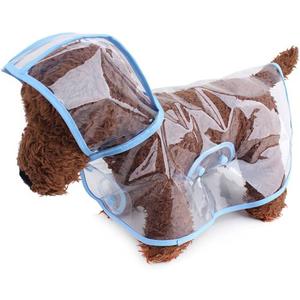Pet Raincoat,Small Dog Waterproof Puppy Raincoat Coat Transparent Pet Dog Rainwear Clothes for Small Dogs Cats (XL,Bule) (XL-Back 13.8'' For <13lb dogs, Blue)
