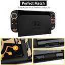 TIKOdirect Carrying Case Accessories Bundle for Switch 2 2025, Portable Travel Case with Protective Cover, Screen Protectors, 4 Thumb Grip caps and Cute Stickers, Black
