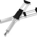 Crutch Pad Accesories Set with Organizer/Storage/Pouch/Tote- Water Resistant, Machine Washable - Memory Foam Underarm Pads and Hand Grips- Medical Forearm Crutch Accessories
