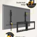 Mounting Dream TV Wall Mount for Most 37-75 Inch TVs, Universal Tilt TV Mount Fit 16", 18", 24" Stud with Loading Capacity 132lbs, Max Vesa 600 x 400mm, Low Profile Flat Wall Mount TV Bracket