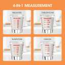 Aieve Shot Glass Set Compatible with MaryRuth's Liquid Multivitamin 30 fl oz Bottle, Measuring Cups With Ounce Pump Dispenser for Mary Ruth Multivitamin Hair Growth 30 fl oz