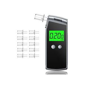 Breathalyzer, 2026 Upgraded Alcohol Tester with USB Rechargeable, Portable Breathalyzer with LCD Digital Display and 10 Mouthpieces