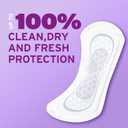 Poise Daily Liners, Incontinence Panty Liners for Bladder Leaks, 2 Drop Very Light Absorbency, Long Length, 264 Count of Pantiliners (6 Packs of 44), Packaging May Vary