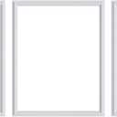 3 Set Panels Peel and Stick Premade Wainscoting Accent Wall Panels for Interior Wall Decor Easy DIY Build and Picture Frame Door Decor (16 x 20 in)