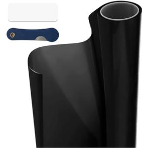 Car Window Tint Film for Auto Sun Shade Roll Width 20"×Length 19.68Ft Universal Dark Vinyl Protection Film with 5% VLT, Privacy Sunlight Heat UV Block Protection & Scratch Resistant, Black