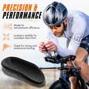 Tririg Signature Closed Back Aero Bars Armrest Pads for TT or Triathlon Bike Handlebars Aerobar Pads - Front End Ultra-light Tri Bar Pad fits Most Aerobars 438 gm - Triathletes Bike Accessories