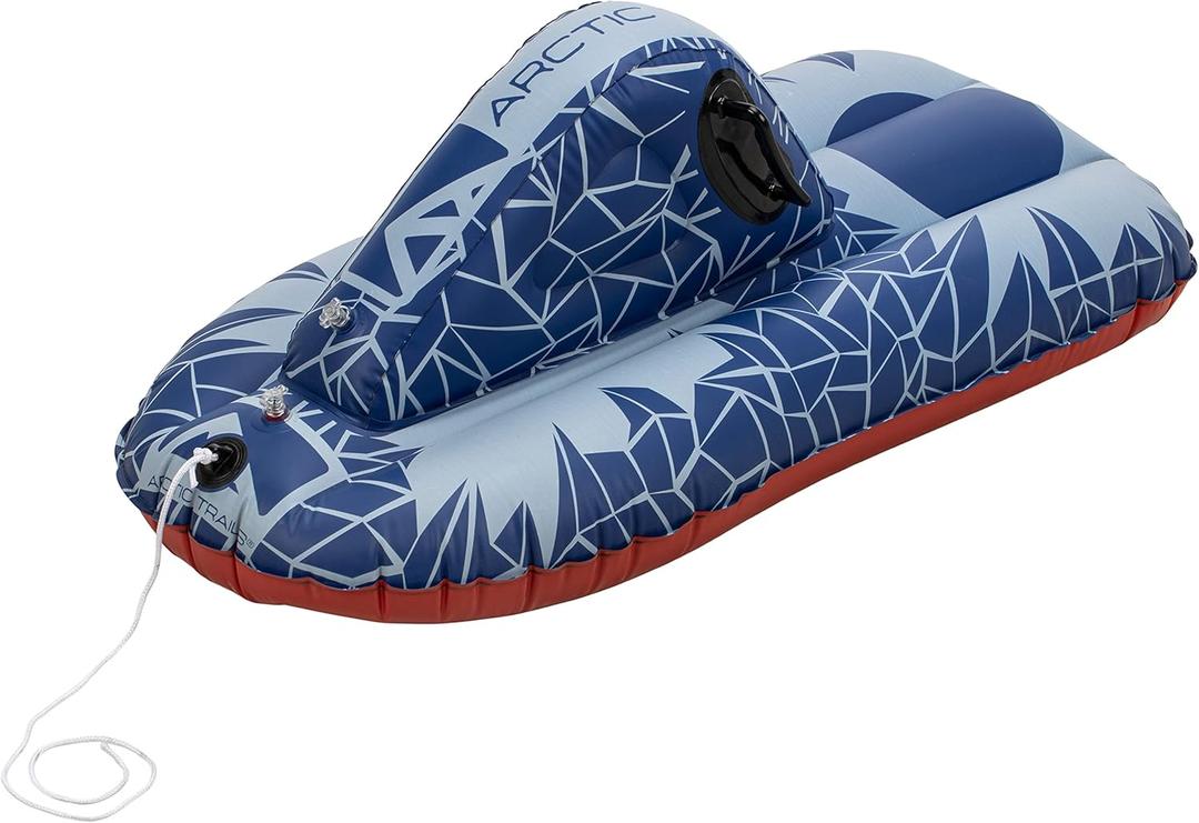 Franklin Sports Inflatable Snow Tubes + Sleds for Kids + Adults - Arctic Trails Single + Double Snow Inner Tubes + Sleds - Heavy Duty Inflatable PVC Sleds - Fun Winter Kids Toy for Snow Days