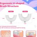 10 Pcs U Shaped Toothbrush Kids Replacement Head Set, Including 5 U Shaped Brush Heads 5 Bristle Brush Heads and 1 Storage Box(Age 2-6) (Small)
