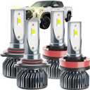 Tundra Dedicated Accessory,Fit for 2007 2008 2009 2010 2011 2012 2013 Tundra,6000 K Dedicated 05 H 11 L,Plug and Play,No Errors,Pack of 4