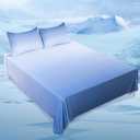 LUXEAR Cooling Blanket Throw, Arc-Chill Q-Max >0.5 for Hot Sleepers, Absorbs Heat to Keep Body Cool for Night Sweats, Lightweight Summer Cool Blankets for Sleeping, Gifts for Women & Men,Gradient Blue