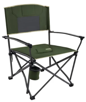 Large Heavy Duty Folding Camping Chair for Adults - Green