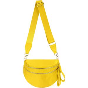 FEIBOON Spacious Nylon Crossbody Bag Bum Bag Handbags Wallets Purses Trendy Shoulder Bag for Women