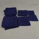 MyOwn Premium Cotton 6 Pack Towel Set for Bathroom, Contains 2 Bath Towels 28x55 inch, 2 Hand Towels 16x24 inch & 2 Wash Coths 12x12 inch, Ideal Everyday use, Compact & Lightweight - Navy Blue